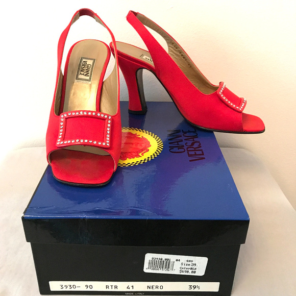 Giani Versace Red shoes/ Sandals Authentic - Picture 1 of 7